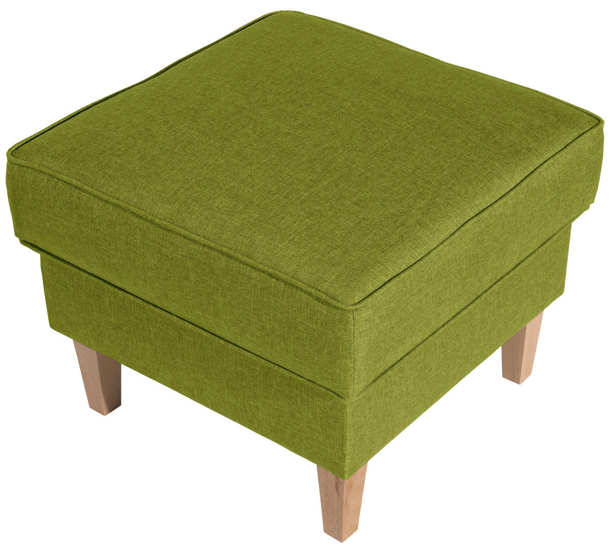 HOCKER Textil Hellgrün  - Buchefarben/Hellgrün, Design, Holz/Textil (53/45/53cm) - Max Winzer