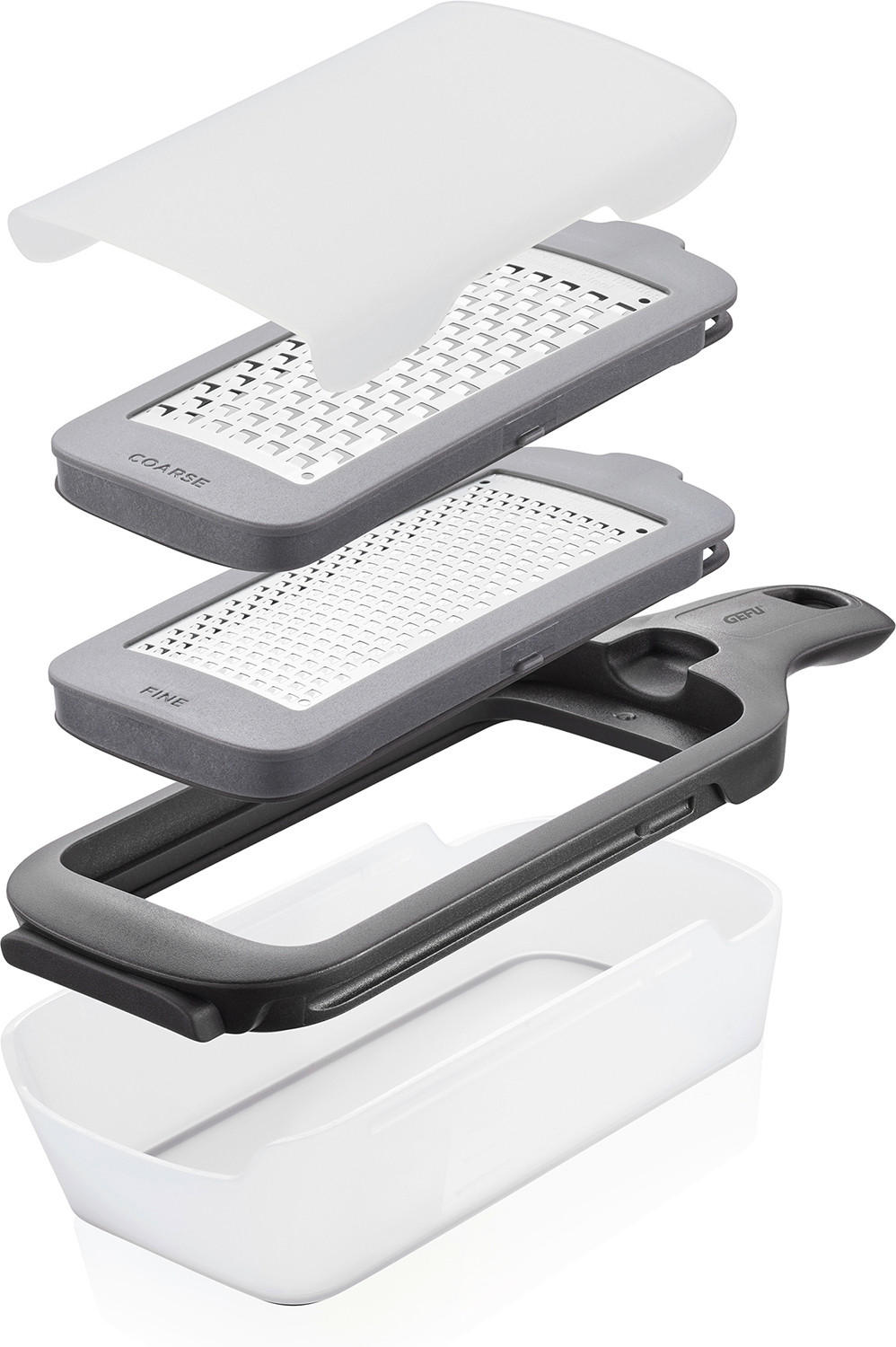 REIBE RASPELLA  - Silberfarben/Grau, Kunststoff/Metall (24/8,5/5cm) - Gefu