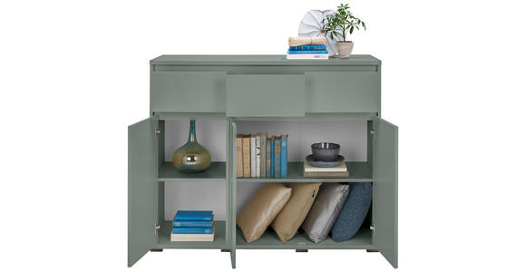 SIDEBOARD  120,1/102,8/48 cm 3 Schublade(n)  - Anthrazit/Graugrün, Design, Holzwerkstoff/Kunststoff (120,1/102,8/48cm) - Carryhome