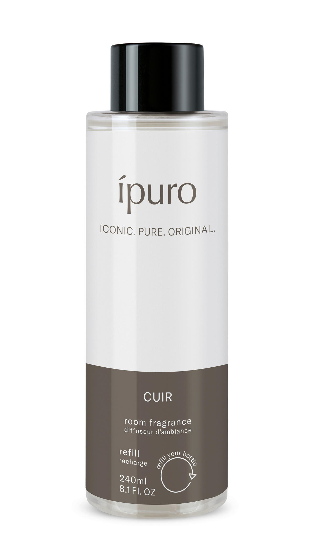 OSVJEŽIVAČ PROSTORA  240 ml  - siva, Basics, plastika (240ml) - Ipuro