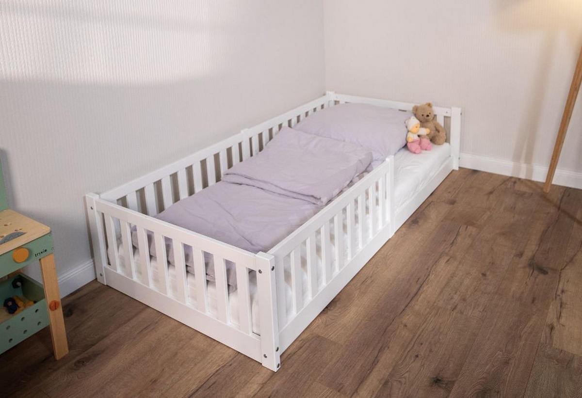 HAUSBETT  - Weiß, Basics, Holz (90/200cm) - tiSsi