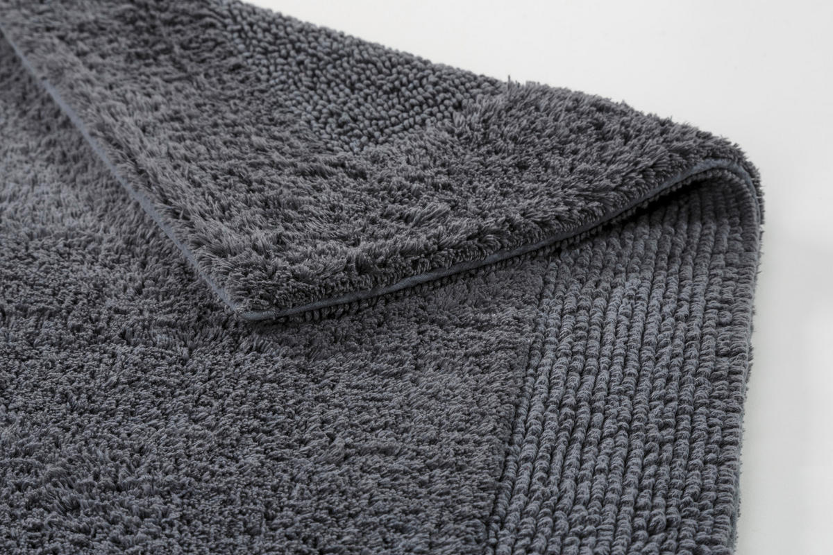 BADTEPPICH Anthrazit 60/90 cm  - Anthrazit, Basics, Textil (60/90cm) - Schöner Wohnen
