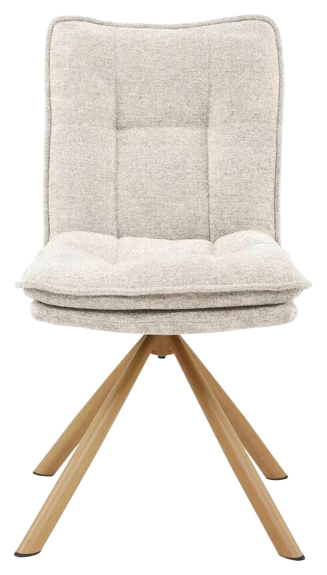 STUHL - Eichefarben/Beige, Design, Textil/Metall (52/89/65cm) - Carryhome