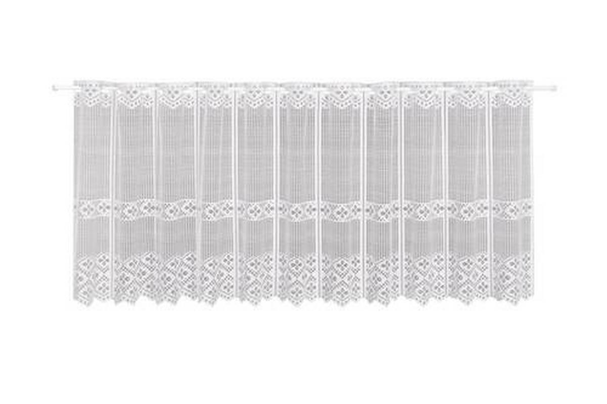 KURZGARDINE  150/45 cm  - Weiß, Basics, Textil (150/45cm)