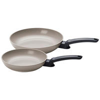 PFANNENSET recyceltes Aluminium 2-teilig  - Grau, Basics, Metall (24 / 28cm) - Fissler