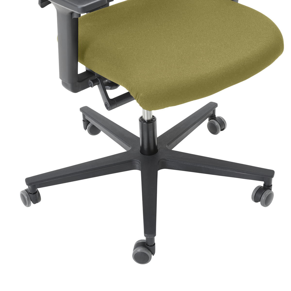 DREHSTUHL Gelb  - Gelb/Schwarz, KONVENTIONELL, Kunststoff/Textil (63/105/46cm) - Dieter Knoll