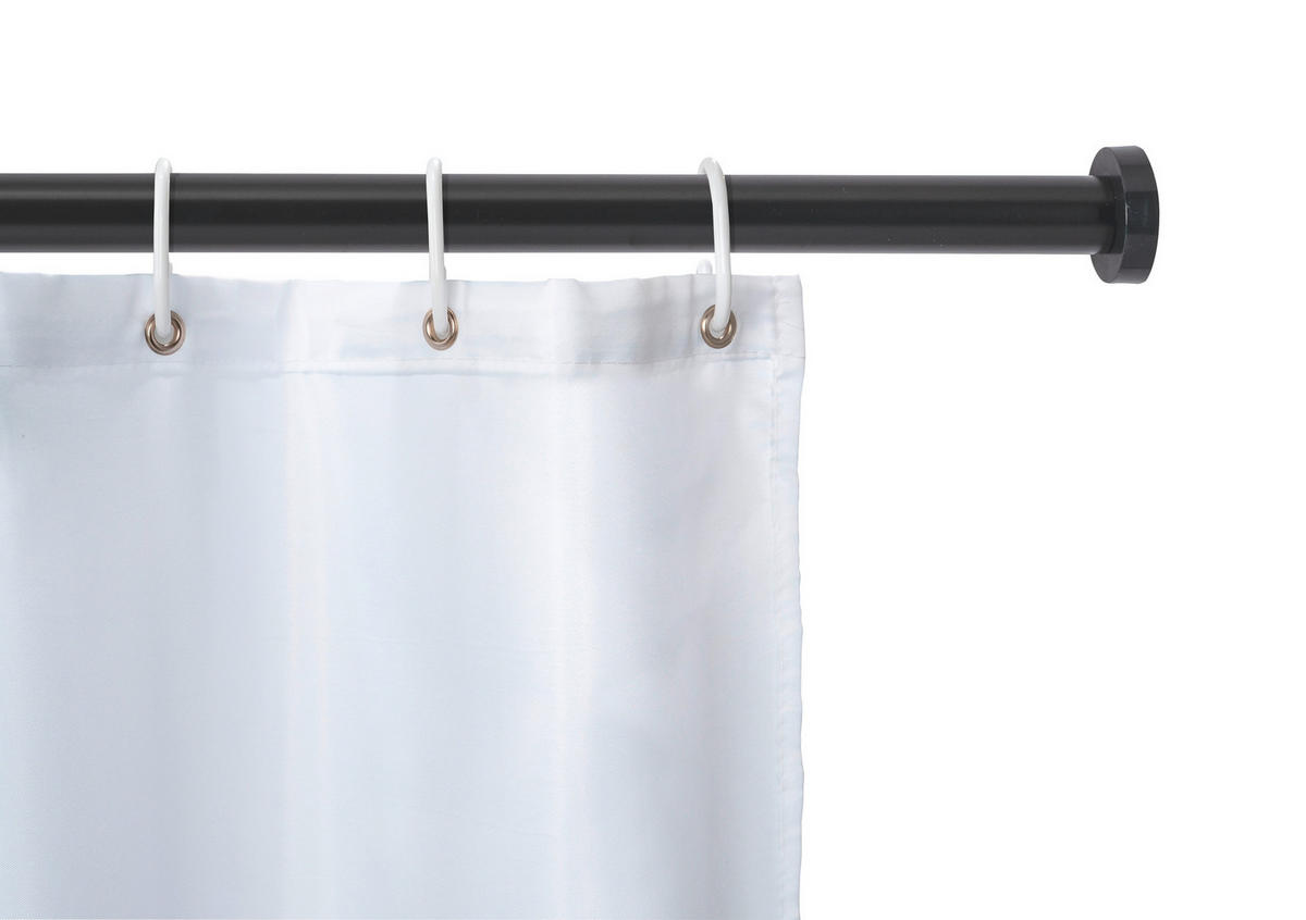 DUSCHSTANGE - Schwarz, KONVENTIONELL, Metall (70-115cm) - Schöner Wohnen