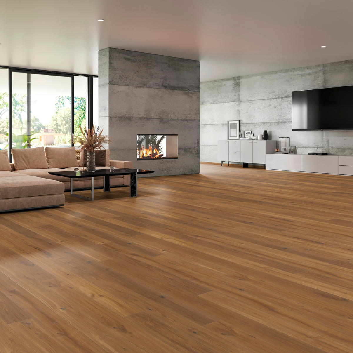 LANDHAUSDIELE Rustico Eiche Caramel 100015701  per  m² - KONVENTIONELL, Holz (220,5/17,6/1,3cm) - Tilo