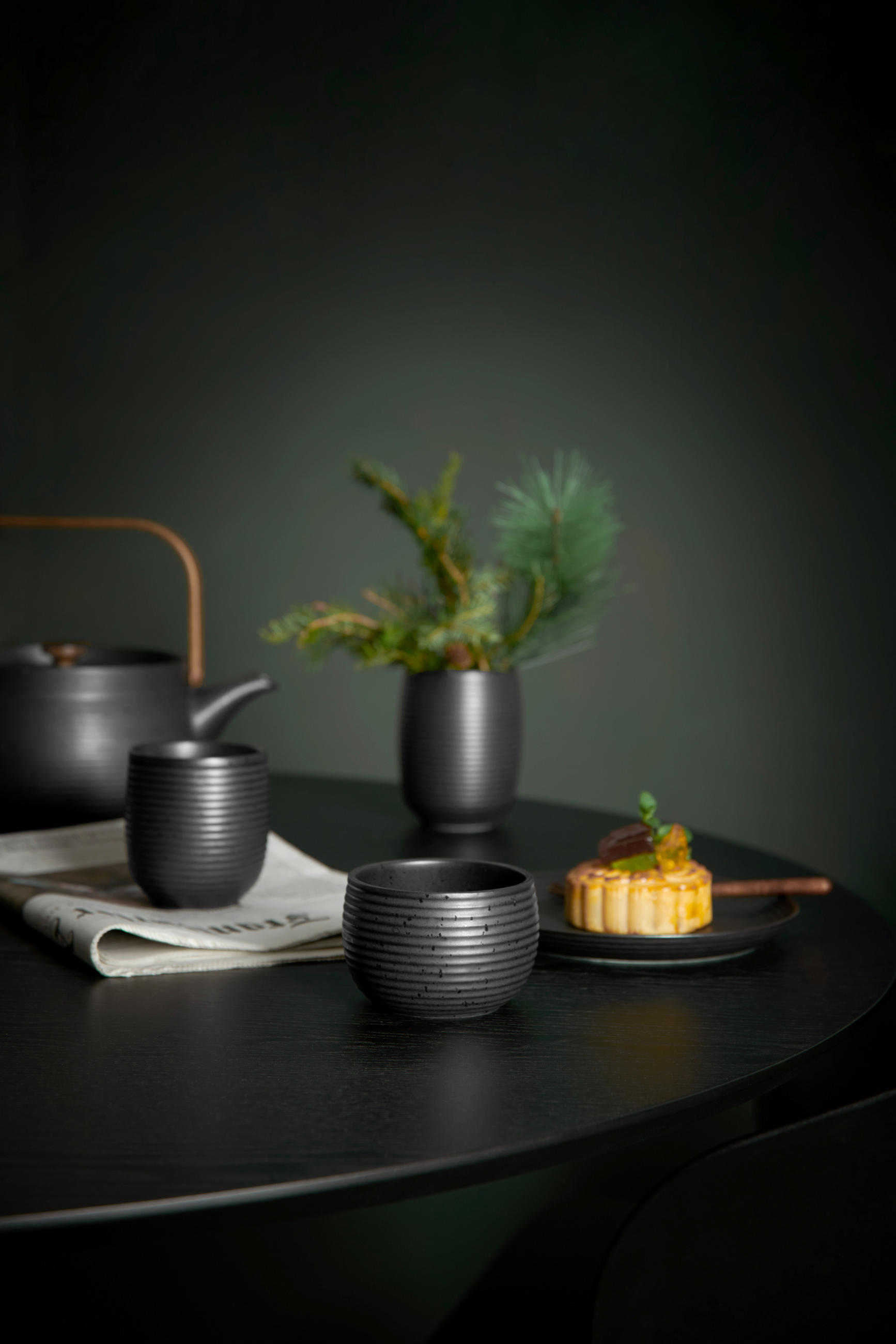 TEETASSE Japandi   - Schwarz, KONVENTIONELL, Keramik (7,7/8,3cm) - ASA
