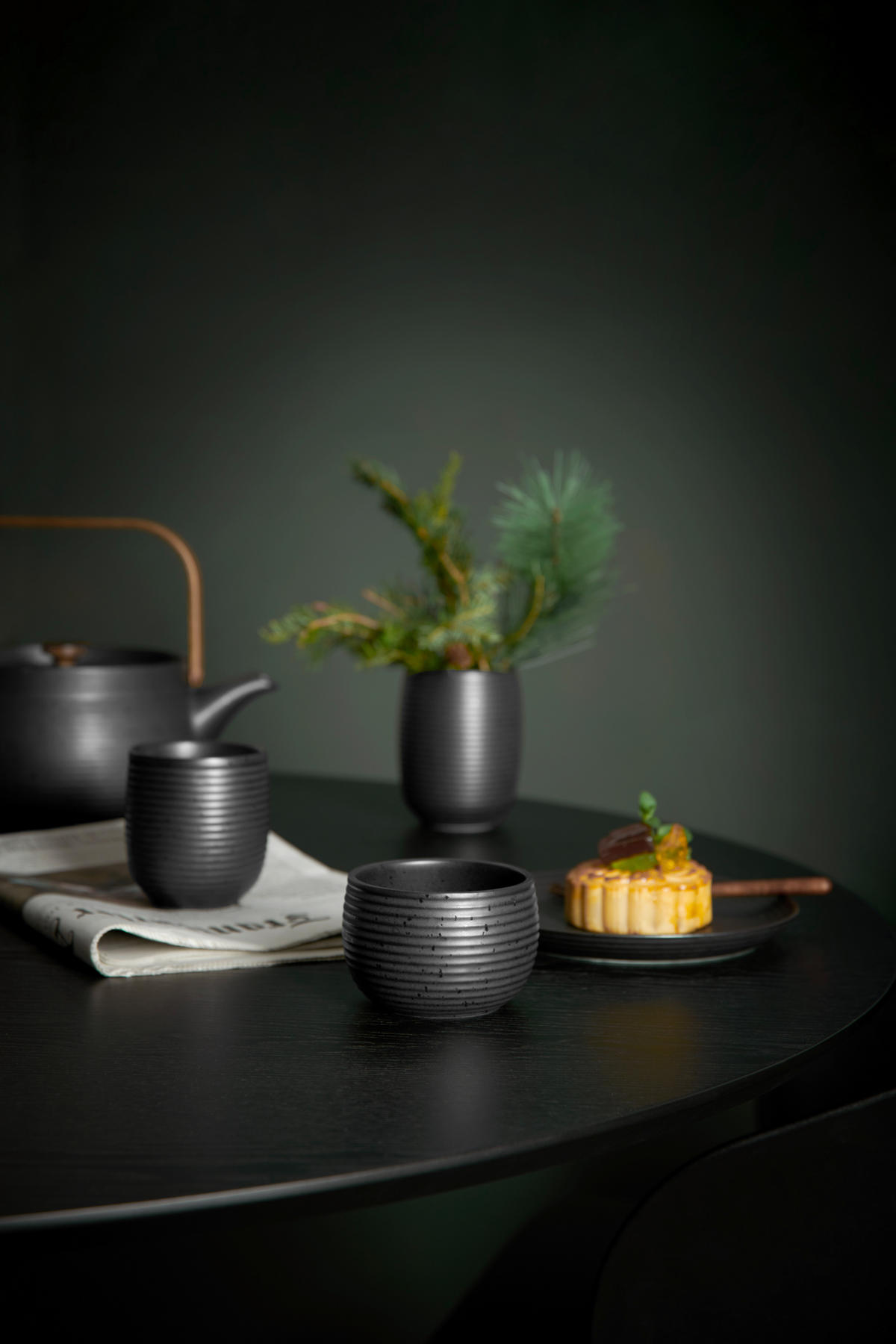 TEETASSE Japandi   - Schwarz, KONVENTIONELL, Keramik (7,7/8,3cm) - ASA