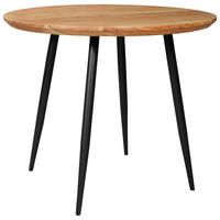 ESSTISCH in Holz, Metall 80/80/76 cm  - Schwarz/Akaziefarben, LIFESTYLE, Holz/Metall (80/80/76cm) - Stylife