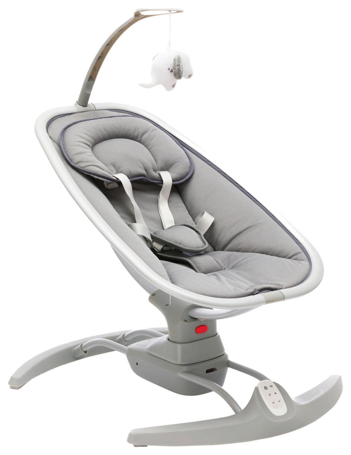 DETSKÉ HOJDACIE KRESIELKO - sivá, Basics, kov/plast - Jimmylee