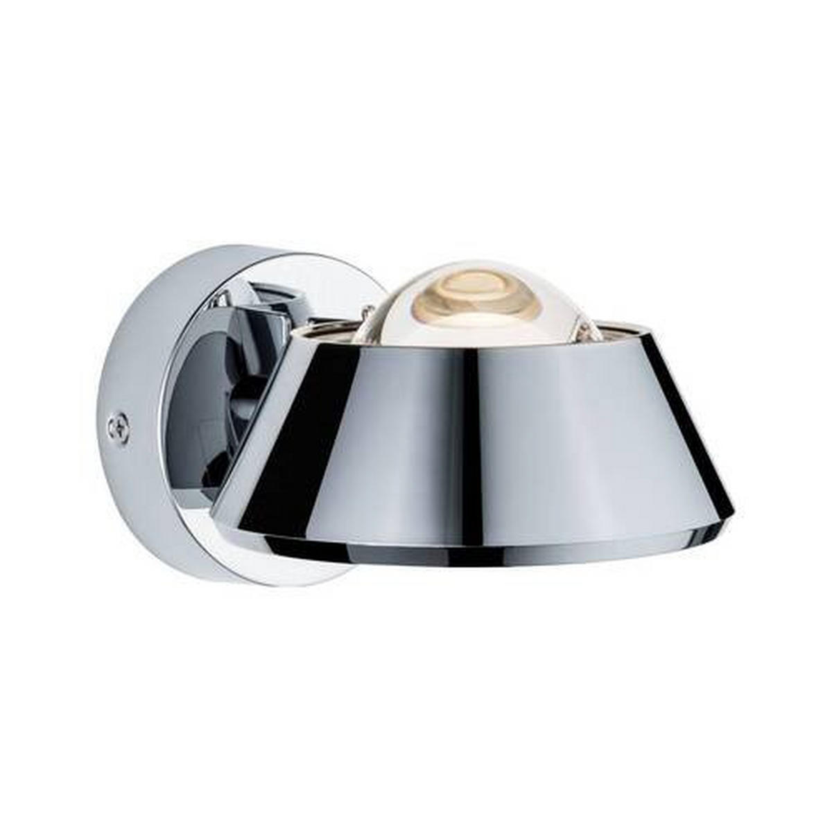 BADEZIMMER-WANDLEUCHTE   - Chromfarben, Basics, Kunststoff (8cm) - Paulmann