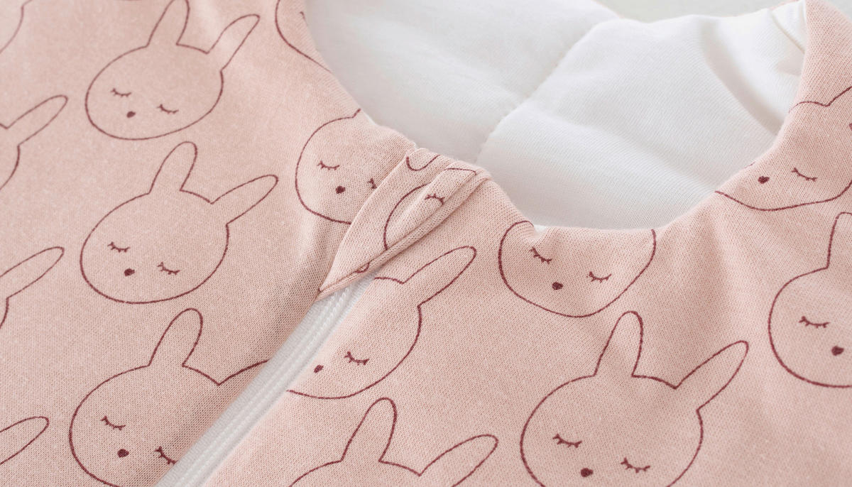BABYSCHLAFSACK Kuschelhase Beige    74   - Beige/Altrosa, Basics, Textil (74null) - Träumeland