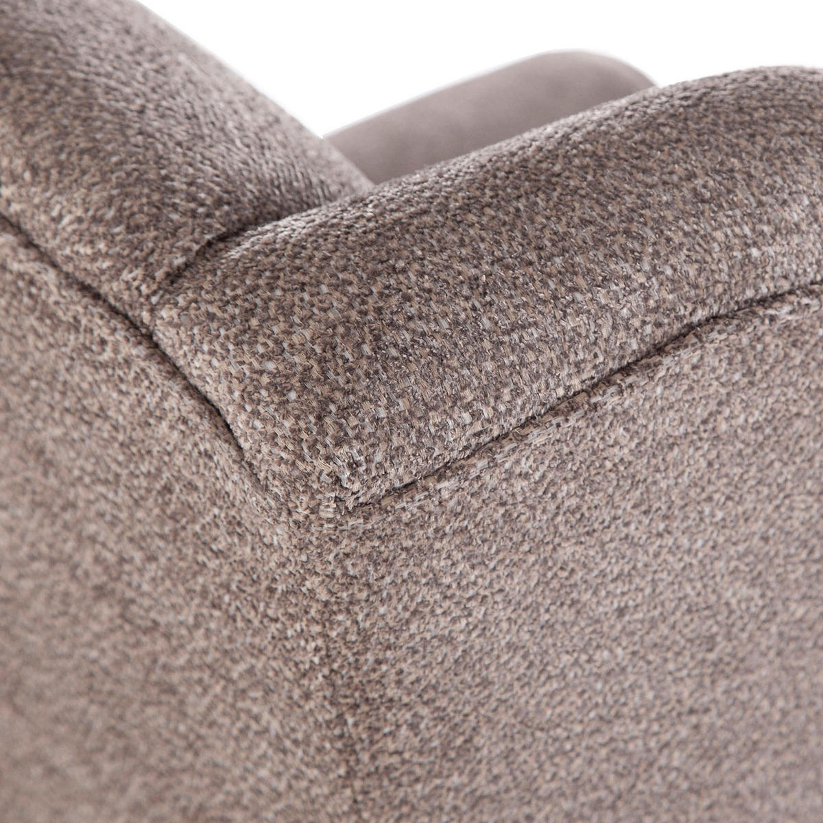 OHRENSESSEL Chenille Braun  - Braun/Grau, KONVENTIONELL, Holz/Textil (83/102/87cm) - Carryhome