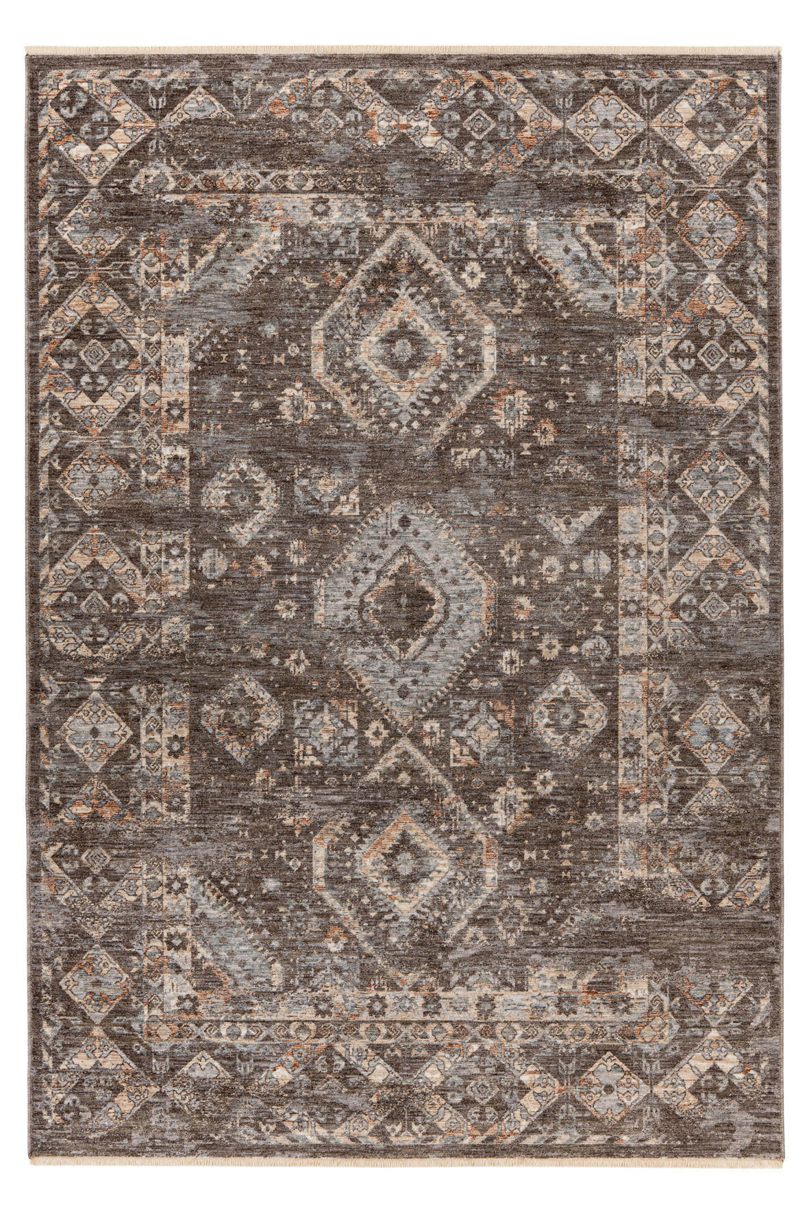 COVOR CU ȚESĂTURĂ PLATĂ  - taupe, Basics, textil (40/60cm)