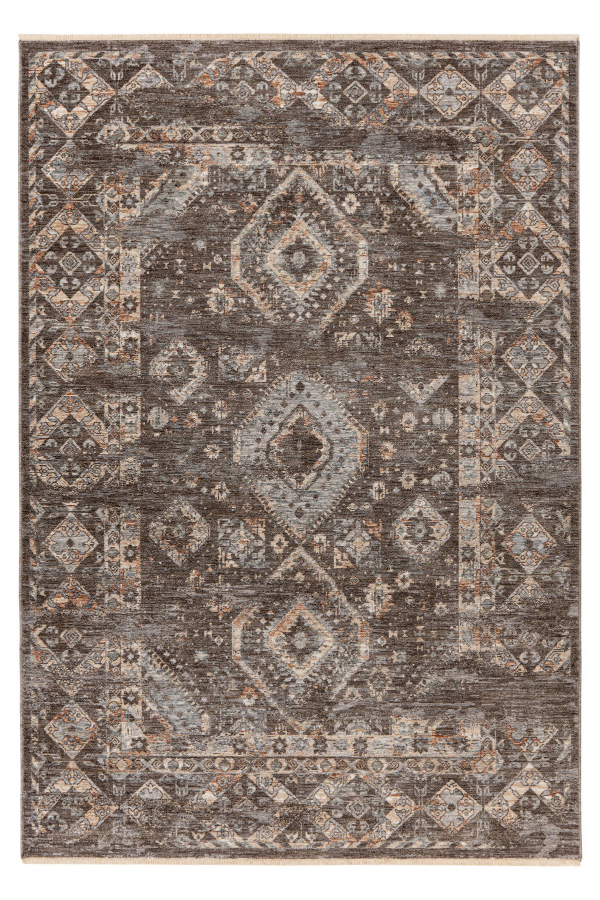 COVOR CU ȚESĂTURĂ PLATĂ  - taupe, Basics, textil (40/60cm)