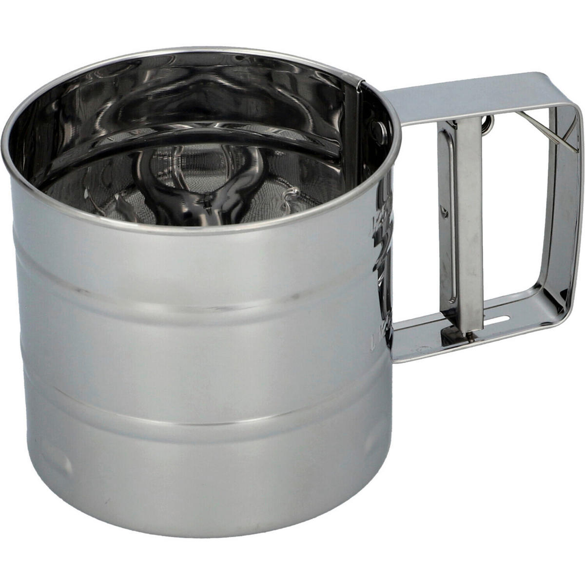 MJÖLSIKT  - stålfärgad, Basics, metall (10/9,5/15,7cm) - Birkmann