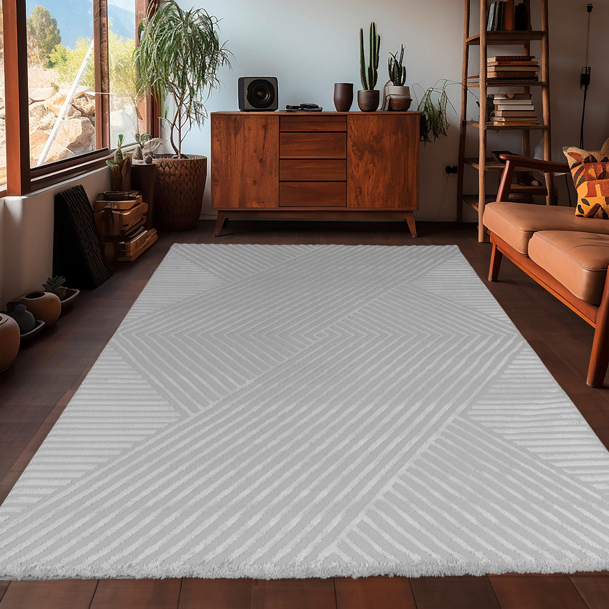 WEBTEPPICH 200/290 cm Sahara Silberfarben  - Silberfarben, Design, Textil (200/290cm) - Novel