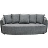 SCHLAFSOFA Chenille Dunkelgrau  - Dunkelgrau/Schwarz, KONVENTIONELL, Kunststoff/Textil (238/74/107cm) - Carryhome
