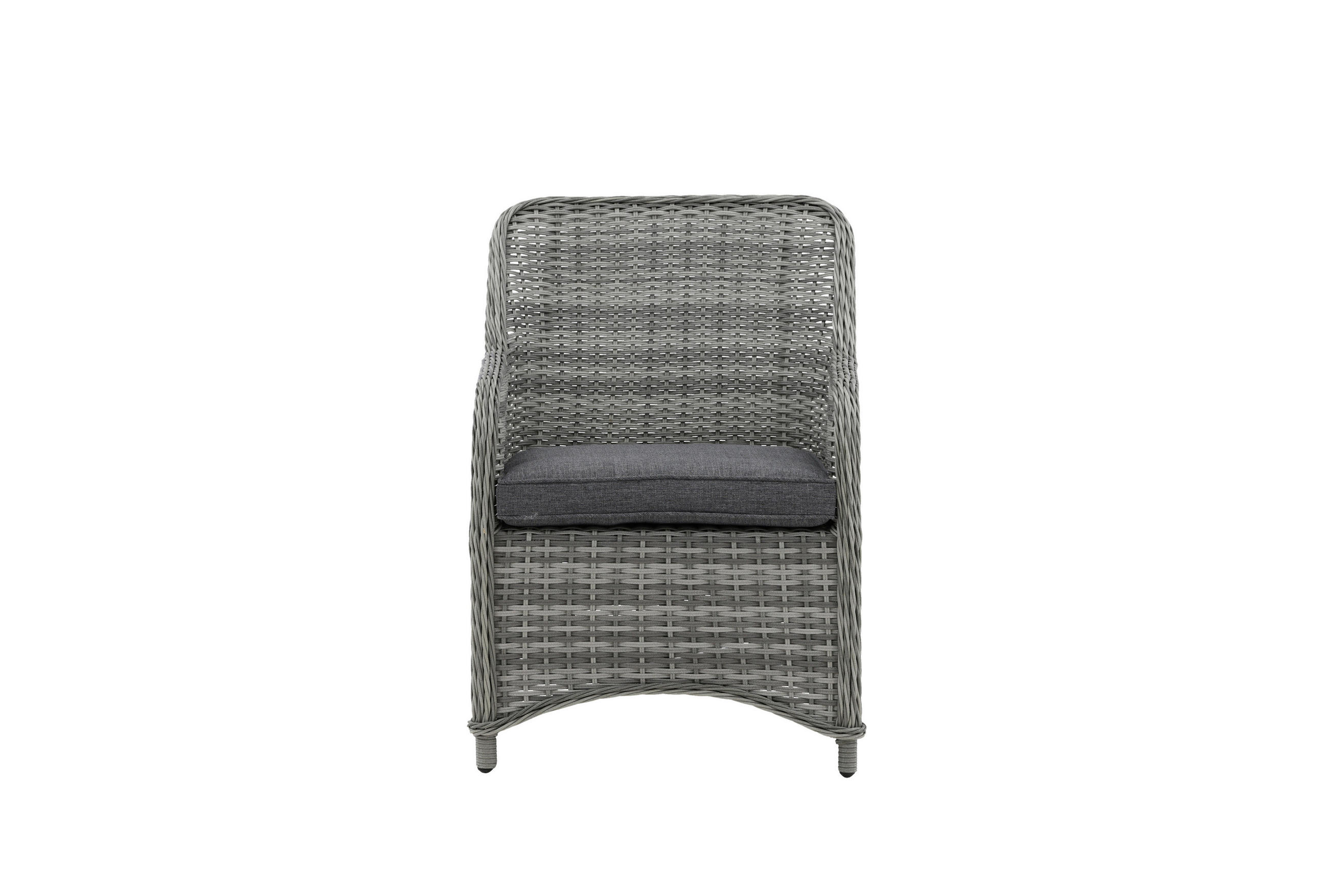 GARTENSTUHL-SET Metall, Textil Grau  - Grau, KONVENTIONELL, Textil/Metall (65/92/75cm) - Gardenson
