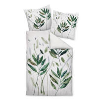 BETTWÄSCHE Makosatin 155/220 cm  - Grün, Design, Textil (155/220cm) - Janine