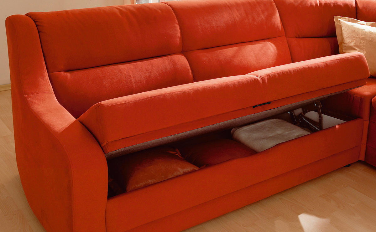 ECKSOFA in Flachgewebe Dunkelbraun  251/285 cm  - Dunkelbraun/Schwarz, KONVENTIONELL, Kunststoff/Textil (251/285cm) - Sedda
