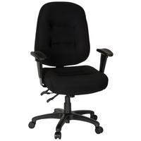VRTLJIVI STOL tekstil črna  - črna, Basics, umetna masa/tekstil (76/119/69cm) - MID.YOU