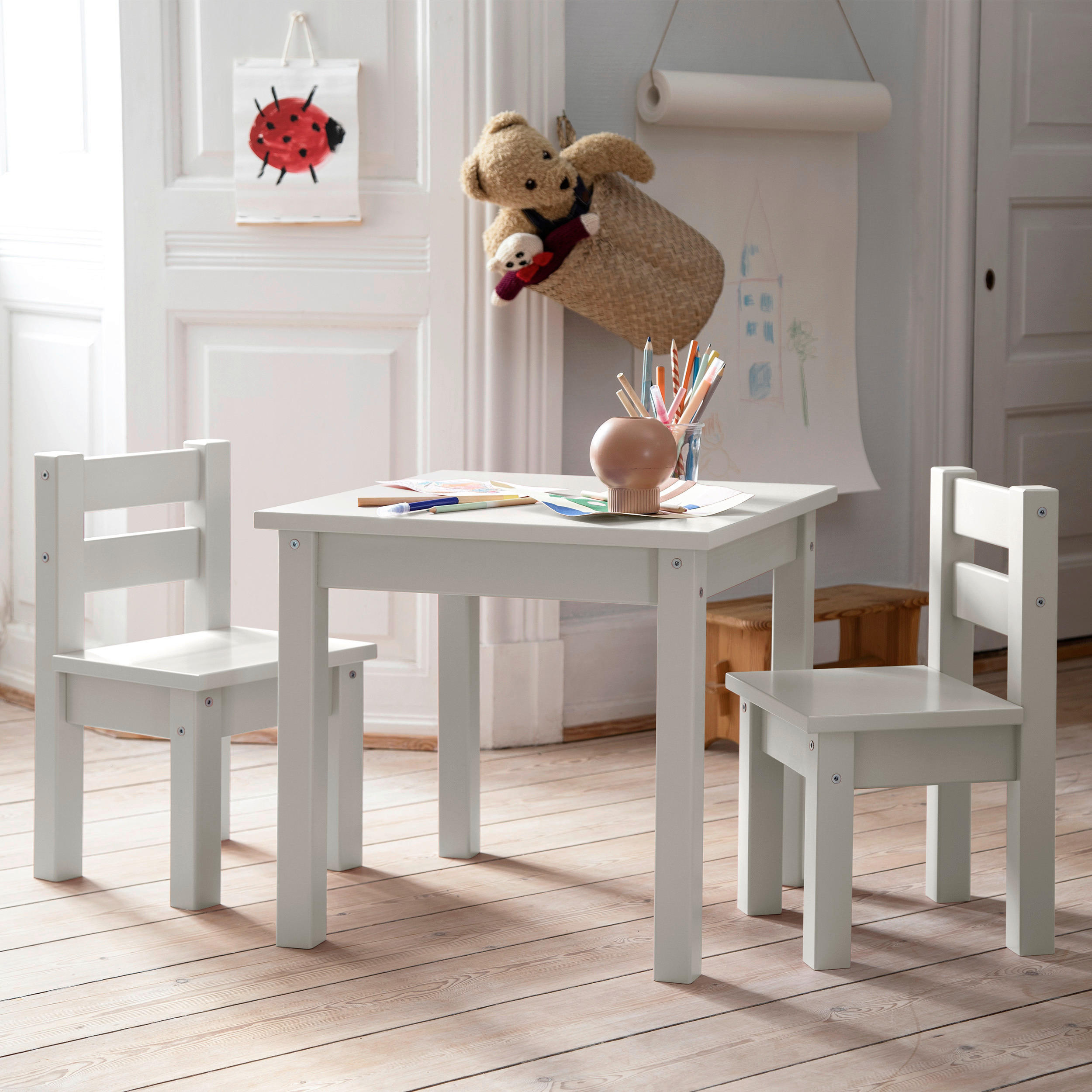 KINDERSITZGRUPPE Grau, Hellgrau  - Hellgrau/Grau, MODERN, Holz - MID.YOU