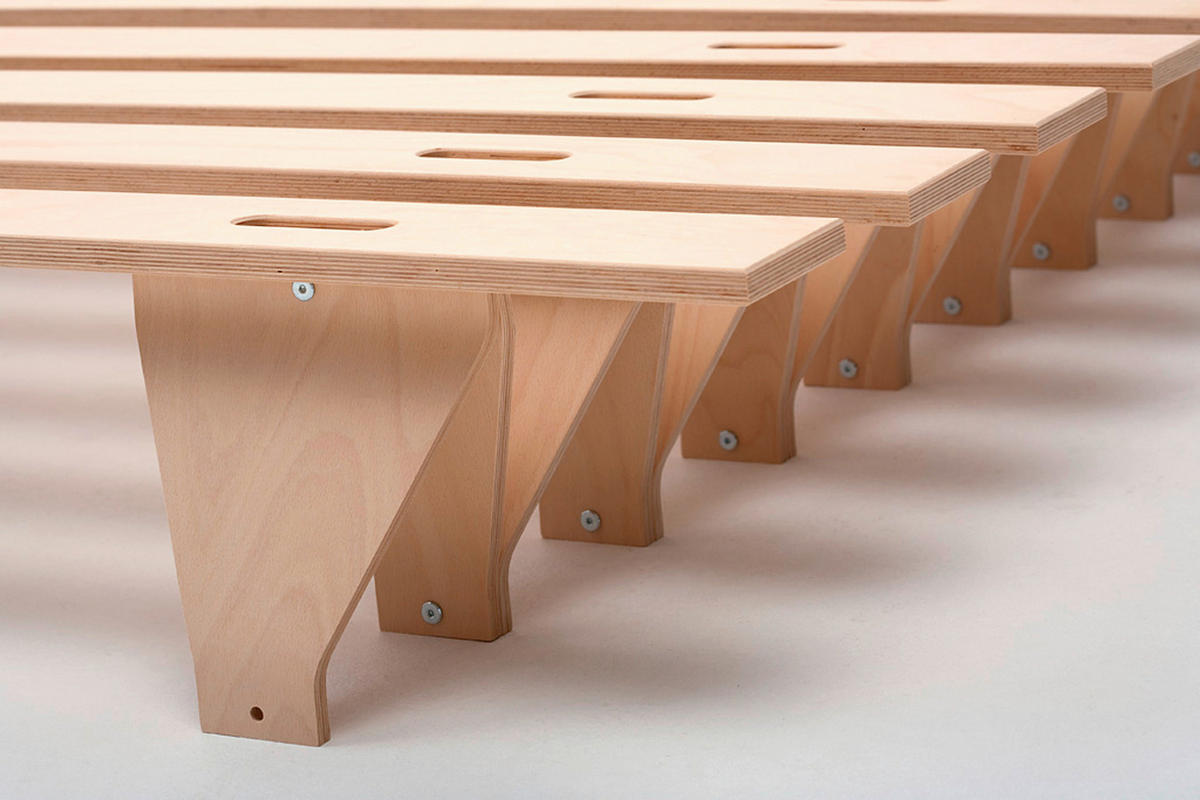FUTONBETT 113/195 cm  in Buchefarben  - Buchefarben, Design, Holz (113/195cm) - Tojo