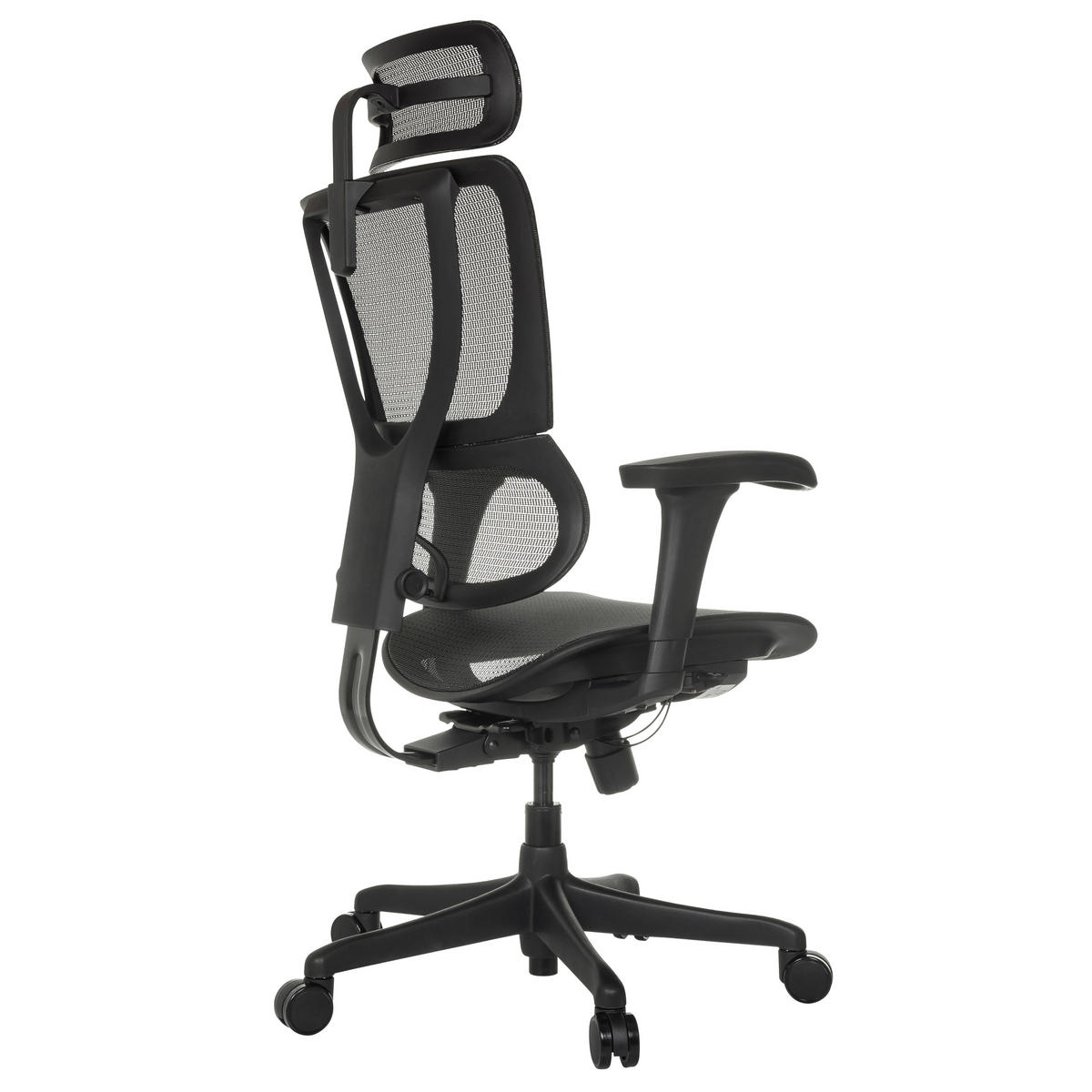 SNURRSTOL  i nät svart  - svart, Modern, textil/plast (69/112 - 134/63cm) - MID.YOU