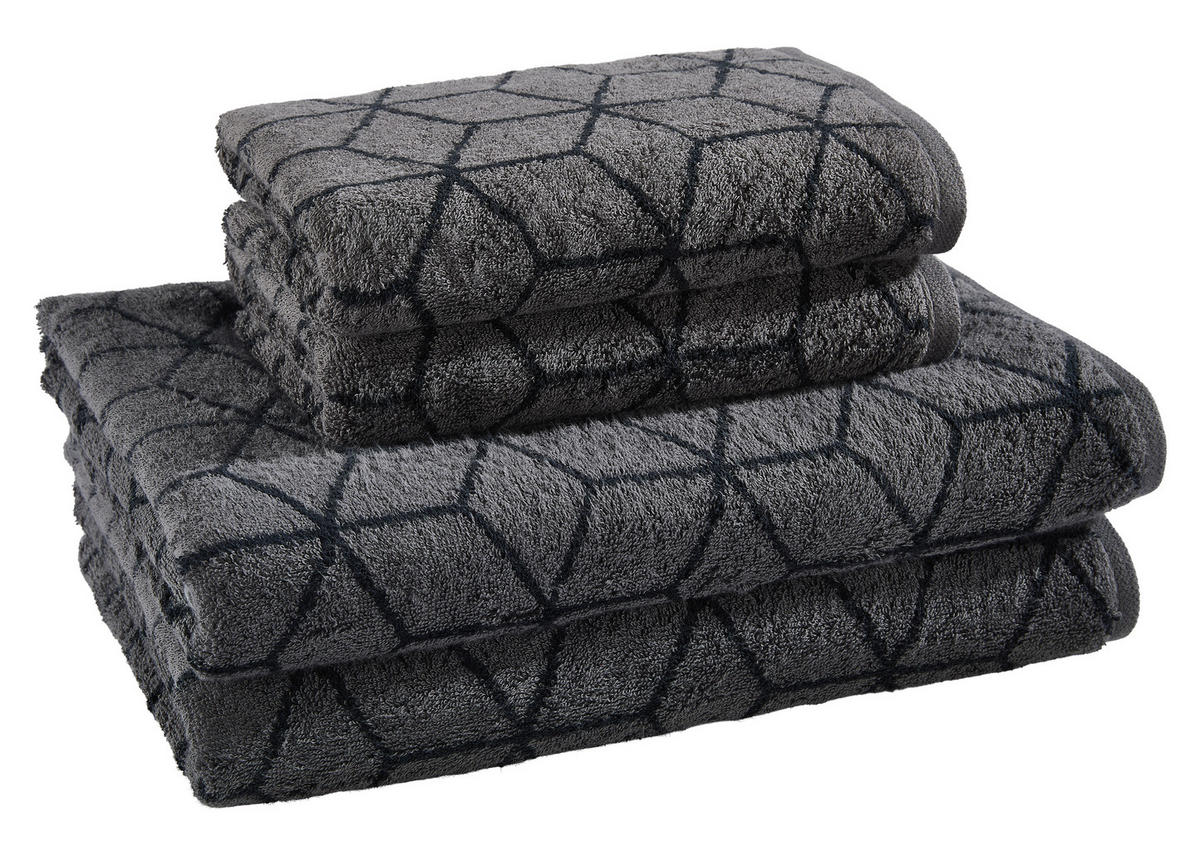 SADA RUČNÍKŮ A OSUŠEK, barvy grafitu - barvy grafitu, Basics, textil - Villeroy & Boch