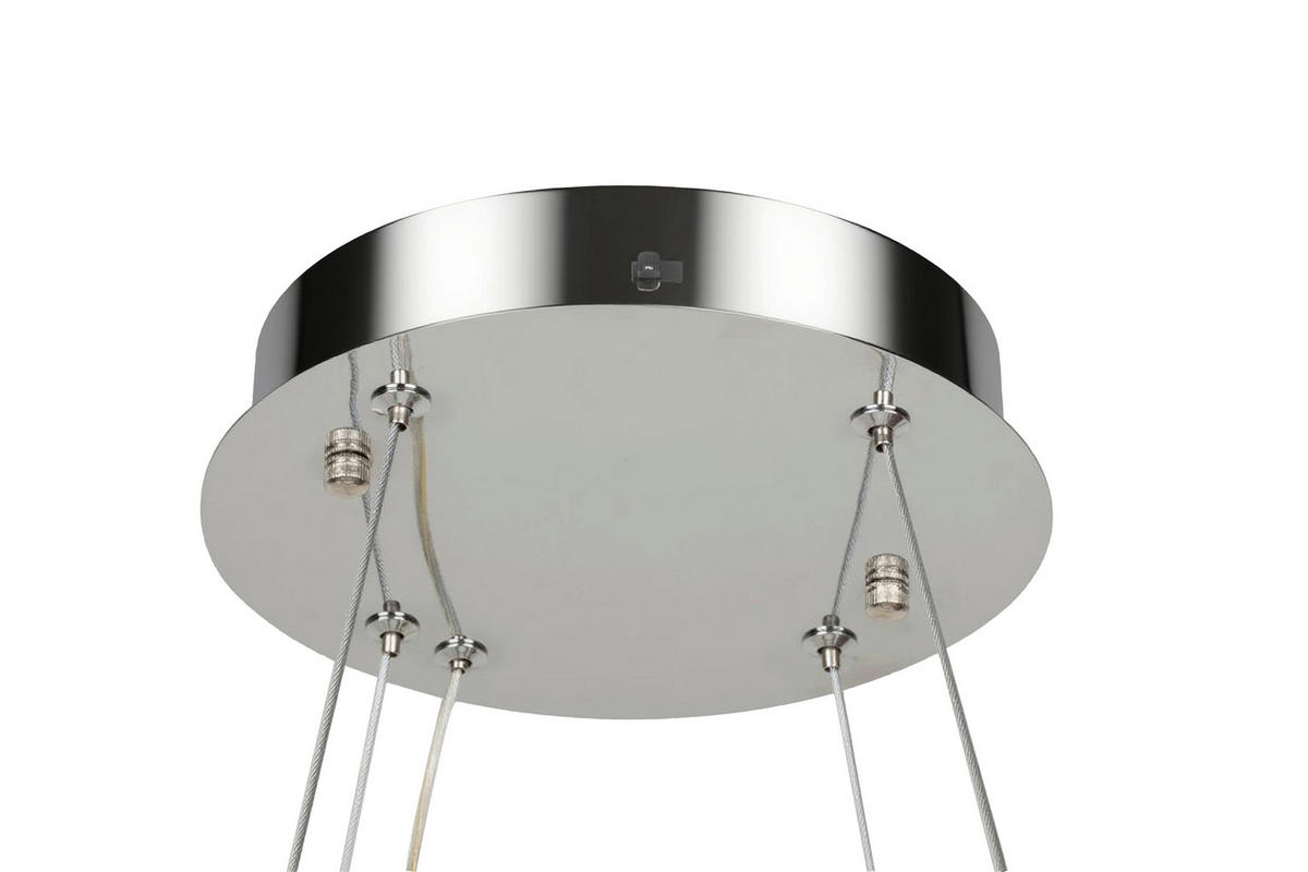 LED-HÄNGLAMPA Xihe 60/150 cm  - transparent, Lifestyle, metall/glas (60/150cm) - Glandor