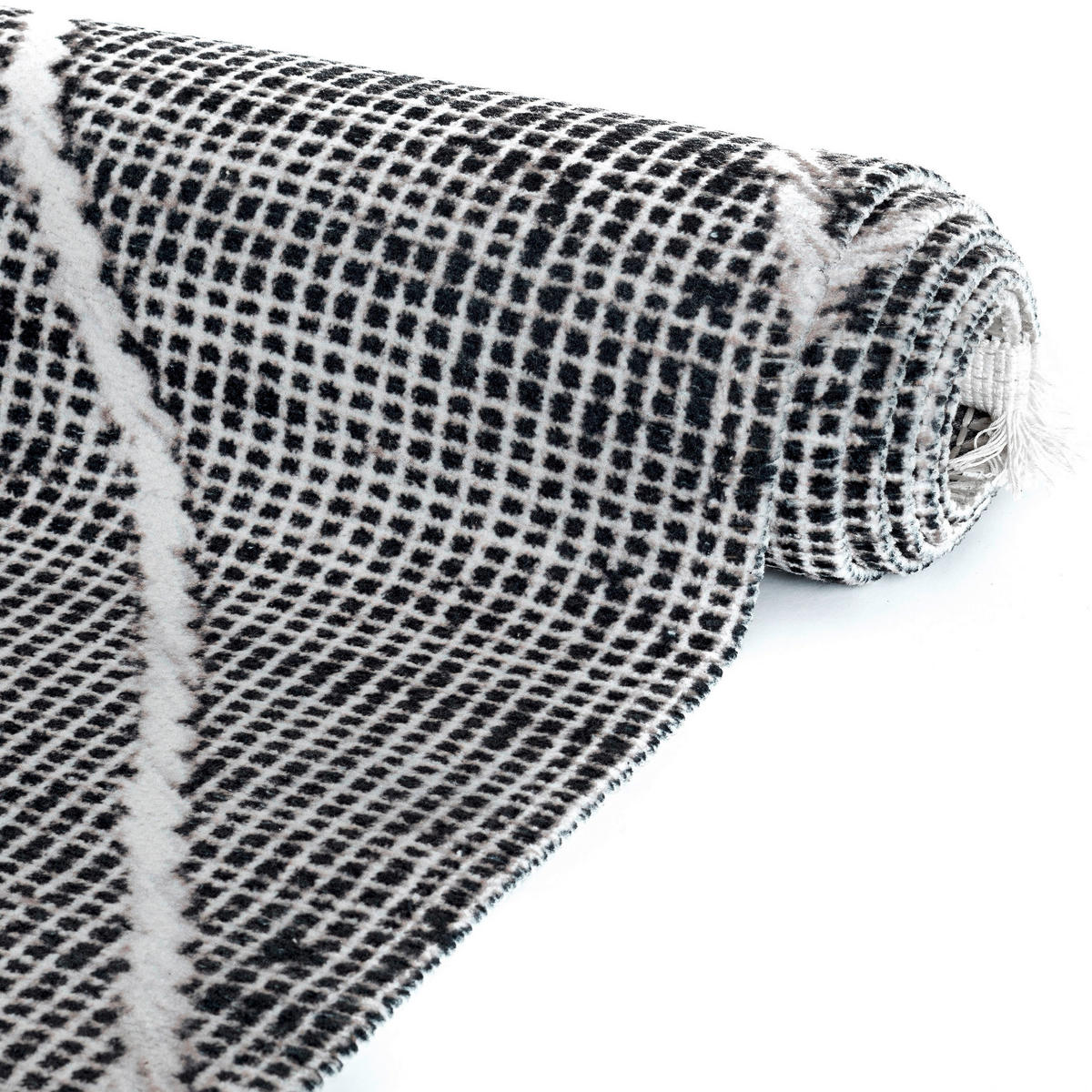 Webteppich Emilian 120/170 cm Efe Grau  - Grau, Natur, Naturmaterialien/Textil (120/170cm)