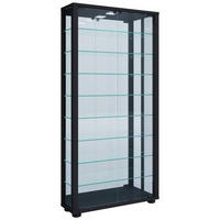 HÄNGEVITRINE in Schwarz  - Schwarz, Modern, Glas/Holzwerkstoff (59/114,3/18cm) - MID.YOU