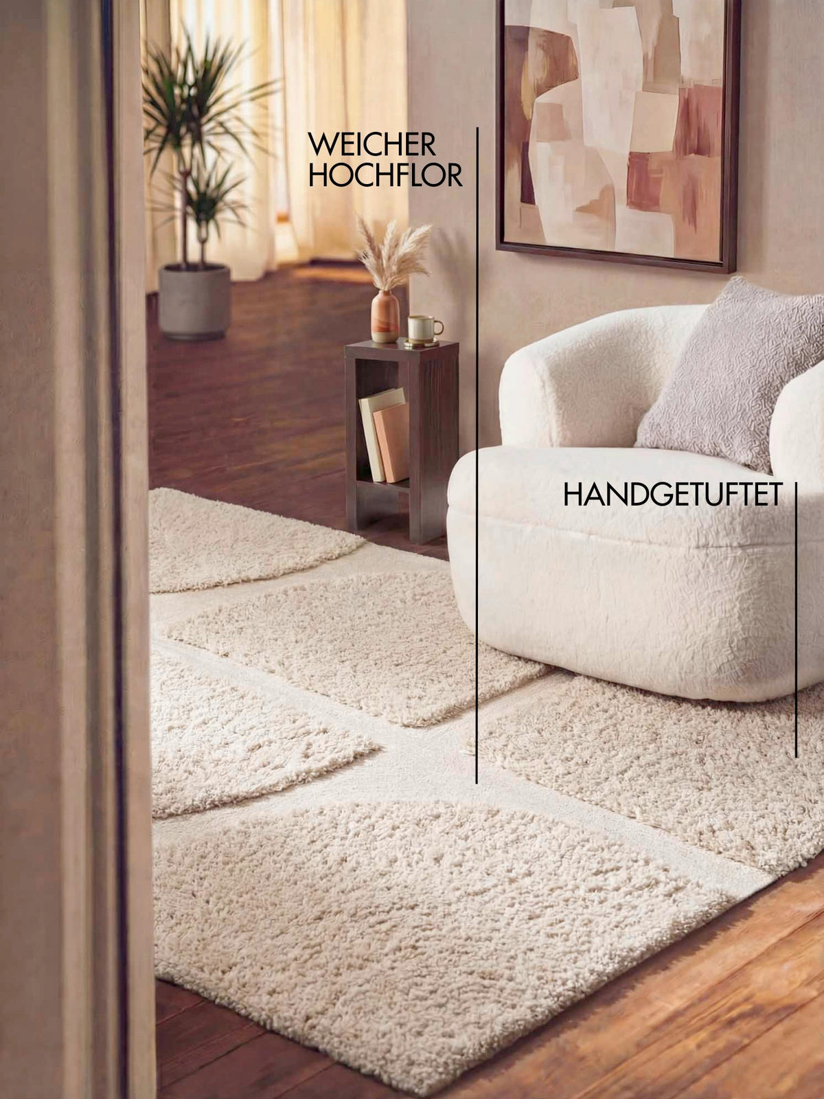 HOCHFLORTEPPICH 160/230 cm Lambeth Creme  - Creme, Basics, Textil (160/230cm) - Ted Baker