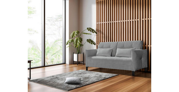 SCHLAFSOFA Cord Graphitfarben - Schwarz/Graphitfarben, Design, Textil/Metall (170/88/110cm) - Novel