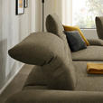 ECKSOFA  in Bouclé Khaki  170-195/280 cm  - Khaki/Schwarz, Design, Textil/Metall (170-195/280cm) - Dieter Knoll