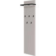 GARDEROBENPANEEL  in 46/160/18 cm  - Kaschmir/Schwarz, Design, Holzwerkstoff/Metall (46/160/18cm) - Voleo