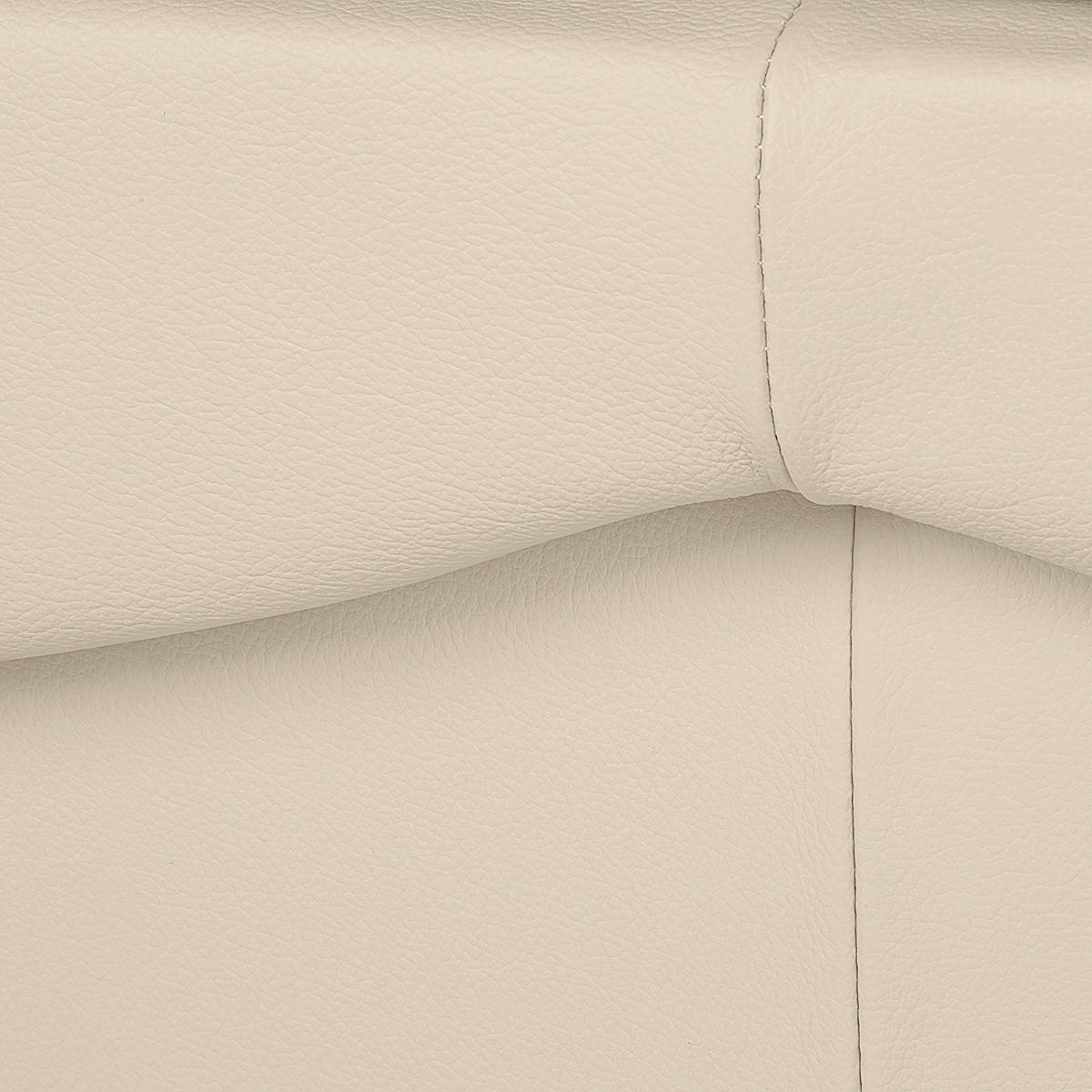 2-SITZER-SOFA in Echtleder Beige  - Beige/Schwarz, Design, Leder/Kunststoff (150/92/85cm) - Livetastic