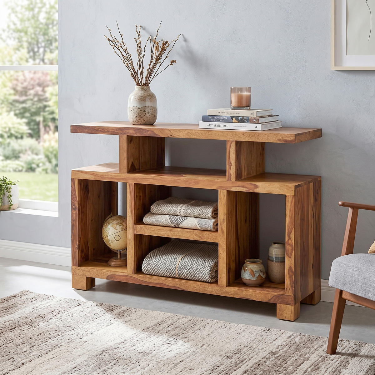 SIDEBOARD 115/76,5/41 cm  - Sheeshamfarben, Design, Holz (115/76,5/41cm) - MID.YOU