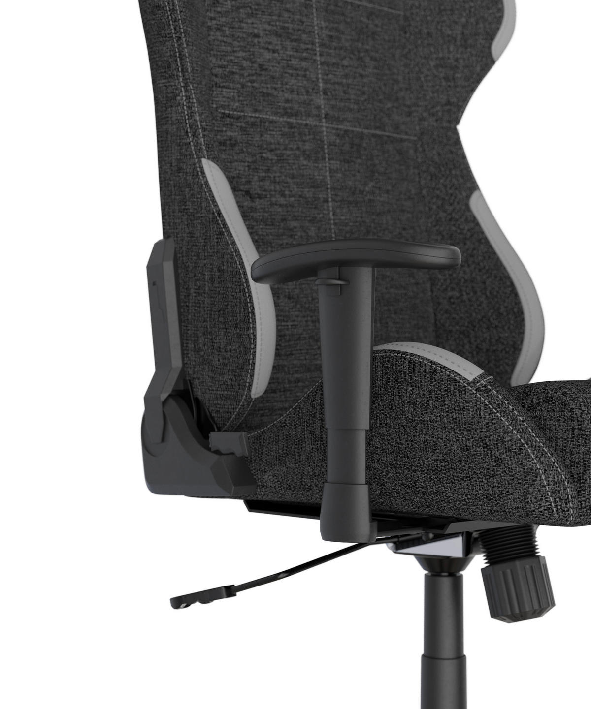 GAMINGSTUHL  in Grau, Schwarz  - Schwarz/Grau, KONVENTIONELL, Kunststoff/Textil (70/129/70cm) - Dxracer