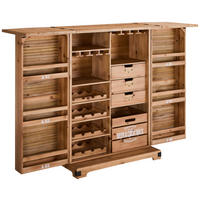 BARSCHRANK Tanne massiv Naturfarben  - Schwarz/Naturfarben, LIFESTYLE, Holz/Metall (90/123/50cm) - Landscape