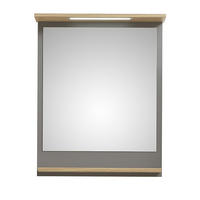 BADRUMSSPEGEL 60/76/13,4 cm  - grå, Lifestyle, trämaterial/glas (60/76/13,4cm) - Xora