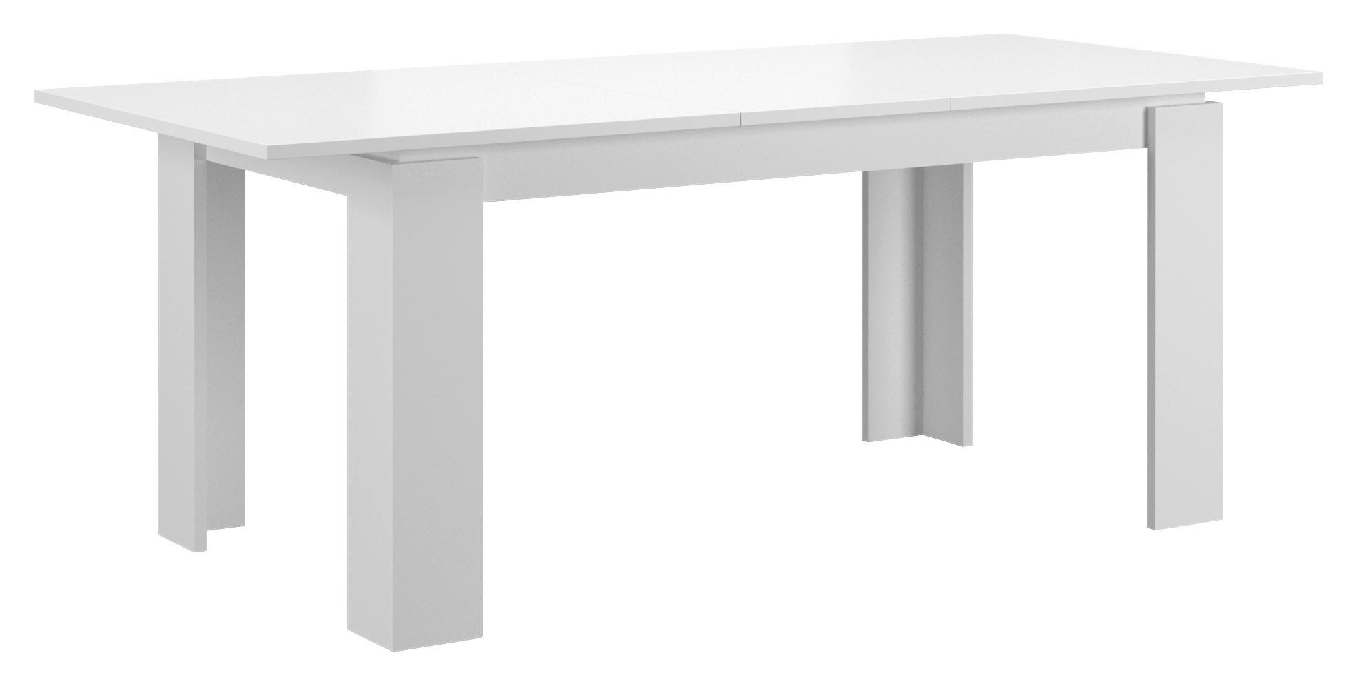 Masă din material pe bază de lemn, 160-200/90/76 cm,