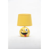 STONA LAMPA Smile  - žuta, Lajfstajl, tekstil/keramika (18/26/18cm)