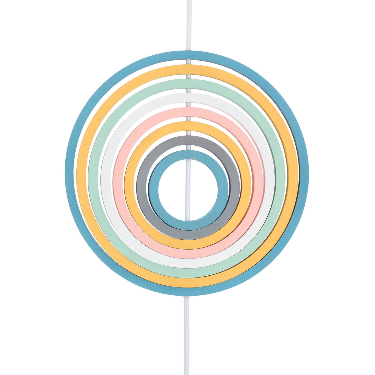 HÄNGLAMPA FÖR BARN Single 27/10/90 cm  - multicolor, Basics, metall/trämaterial (27/10/90cm)