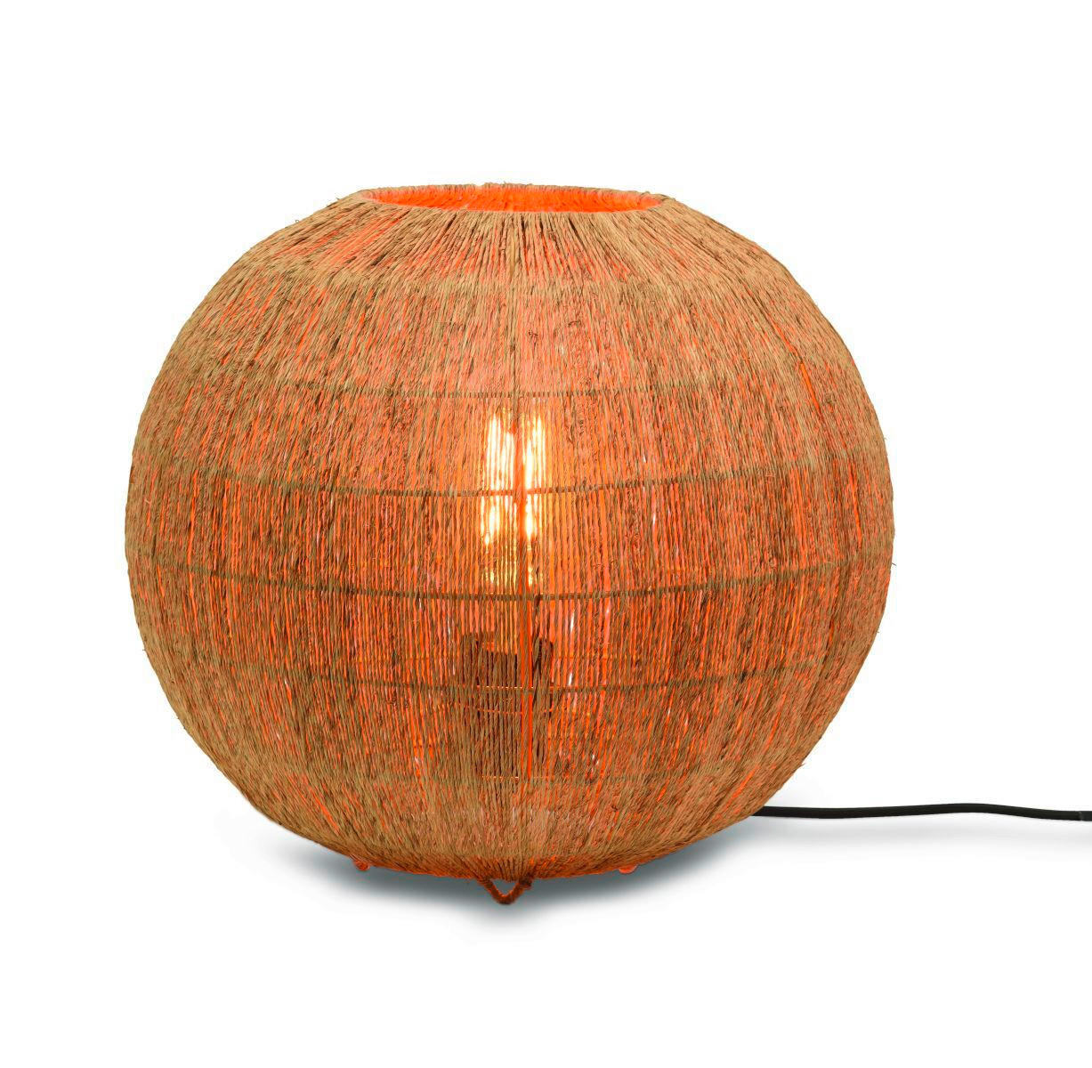 TISCHLEUCHTE GOOD&MOJO  32/36 cm   - Schwarz/Naturfarben, Trend (32/36cm) - Good & Mojo