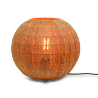 TISCHLEUCHTE GOOD&MOJO  32/36 cm   - Schwarz/Naturfarben, Trend (32/36cm) - Good & Mojo