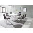 STUHL Mikrofaser Edelstahlfarben, Grau, Hellgrau - Edelstahlfarben/Hellgrau, Design, Textil/Metall (47/86,5/62cm) - Xora
